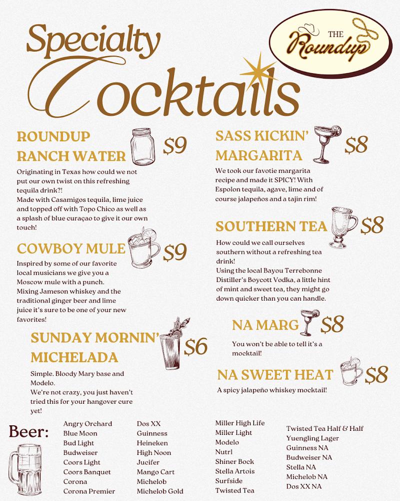 The Roundup Menu image 1